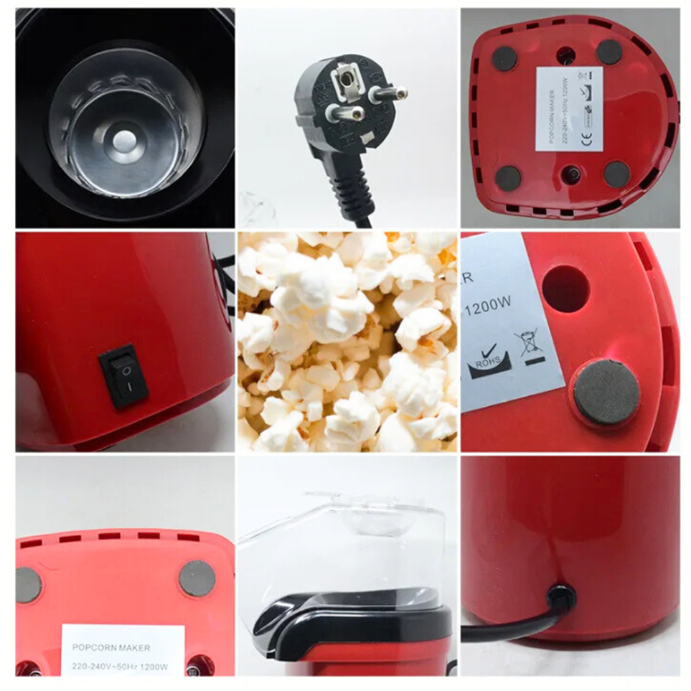 Máquina de Palomitas Mini – Máquina Eléctrica Automática para Palomitas de Maíz, Electrodoméstico de Cocina para el Hogar.