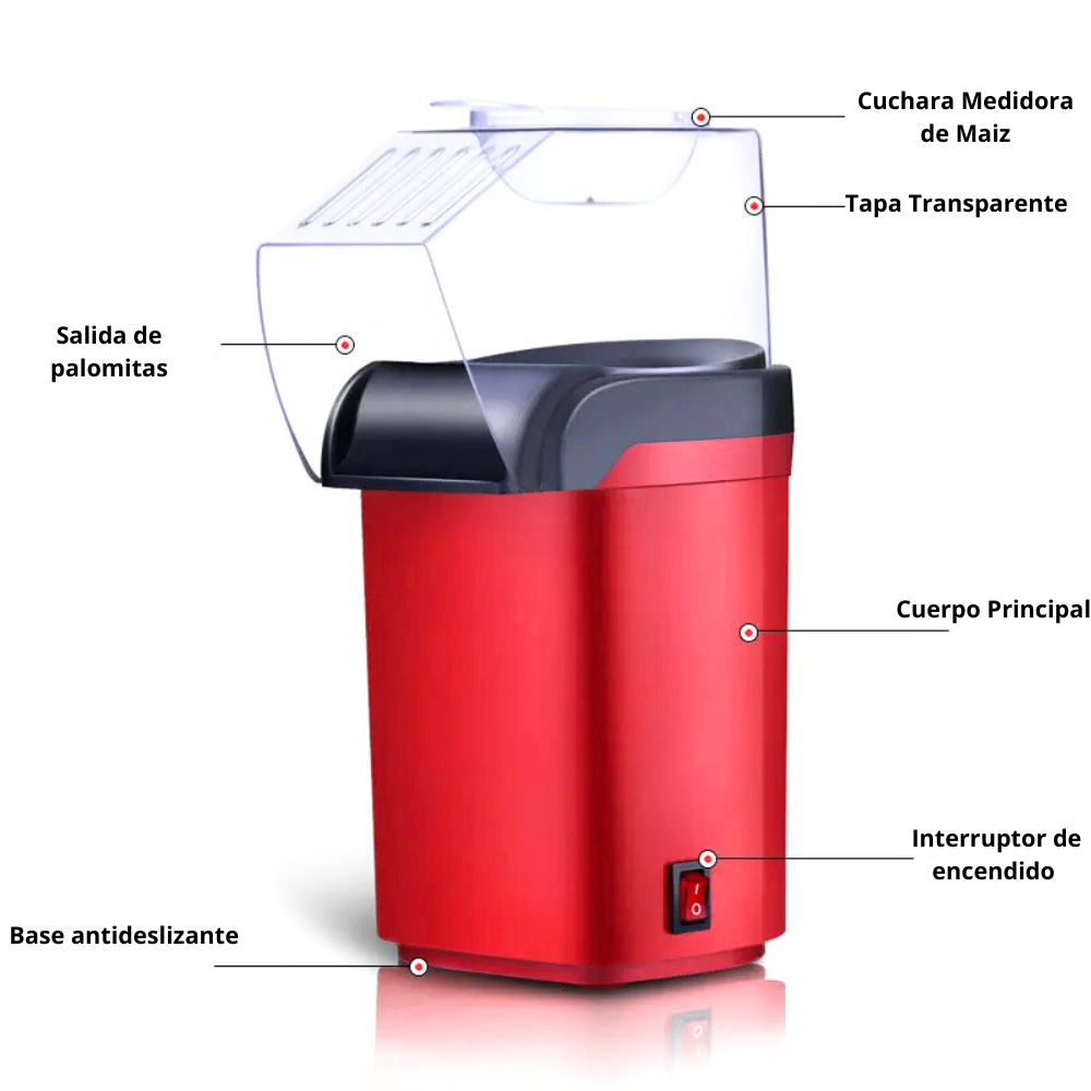 Máquina de Palomitas Mini – Máquina Eléctrica Automática para Palomitas de Maíz, Electrodoméstico de Cocina para el Hogar.